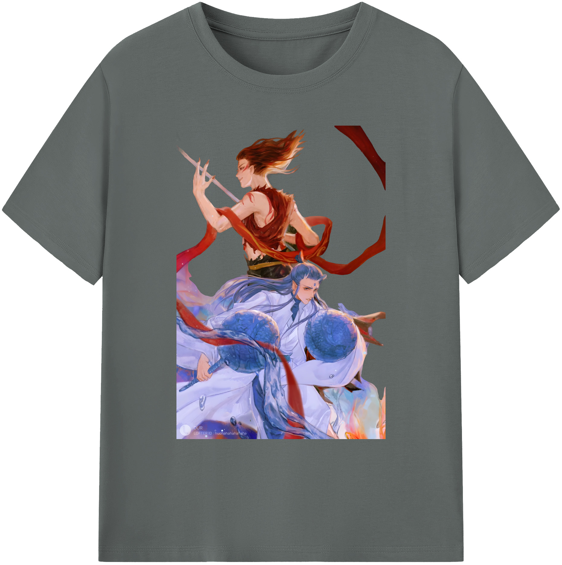 （画像用） Ne Zha 2 ナタ 魔童の大暴れ 綿100％ メンズ半袖Tシャツ｜肌触りやわらか＆通気性
